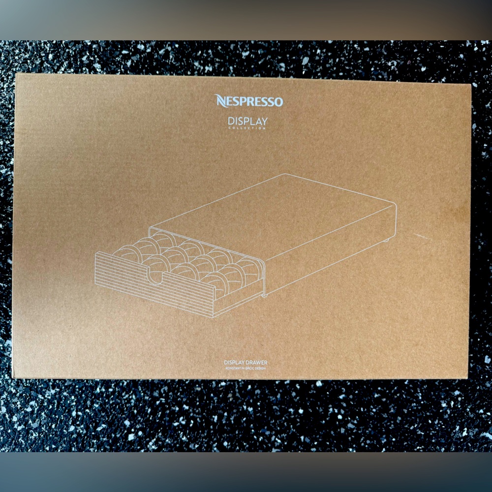 Nespresso Capsule Drawer in Silver and Black
